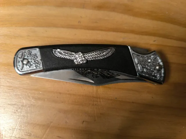 Lama da barba con aquila argentata