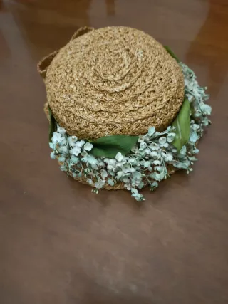 Cappello paglia vintage Laurenti anni '30