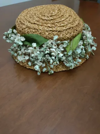 Cappello paglia vintage Laurenti anni '30