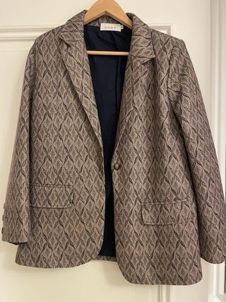 Americana mujer estampada