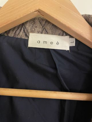 Americana mujer estampada