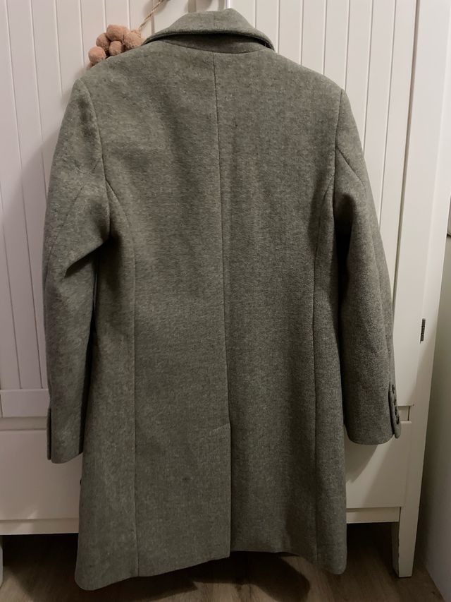 Abrigo paño verde Primark Talla 34