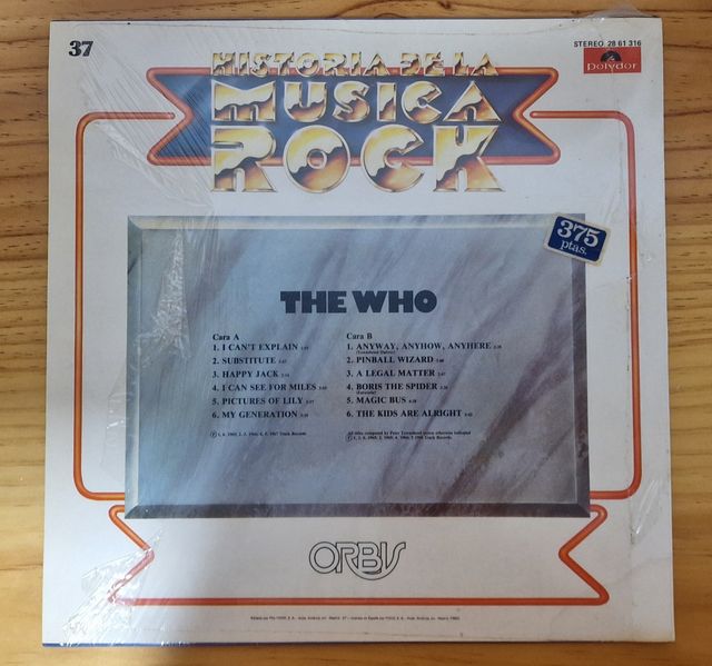 Vinilo The Who - Historia de la Música Rock