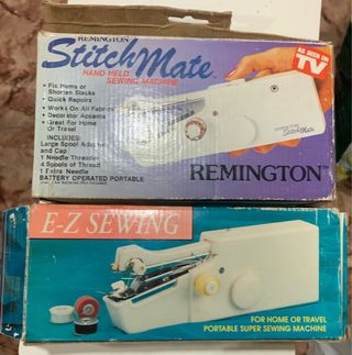 2 Macchine da Cucire Portatili Remington e E-Z Sew