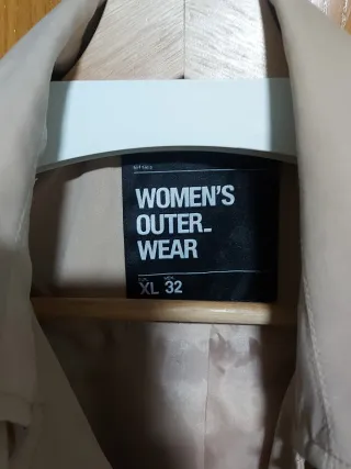 Gabardina Beige Mujer