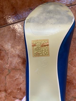 zapatos azules de sal
