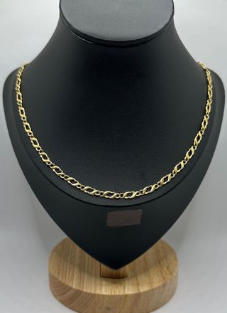 Cadena Diseño de oro de 18k, 12 g, 52 cm.