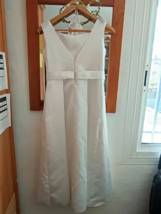 Traje Comunión Blanco con Bolso y Diadema