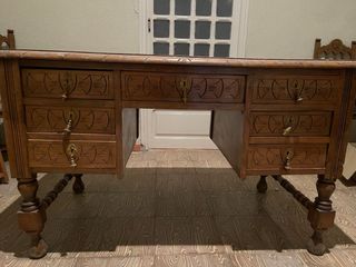 Mesa de escritorio vintage de madera