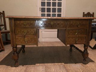 Mesa de escritorio vintage de madera