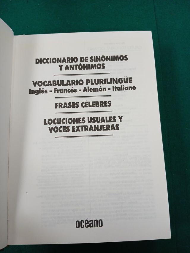 Diccionario Plurilingue de sinonimos y antonimos