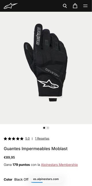 Guantes Moto Alpinestars Negros
