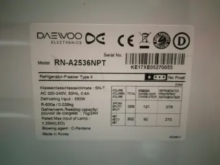 Nevera Daewoo Smart Cooling