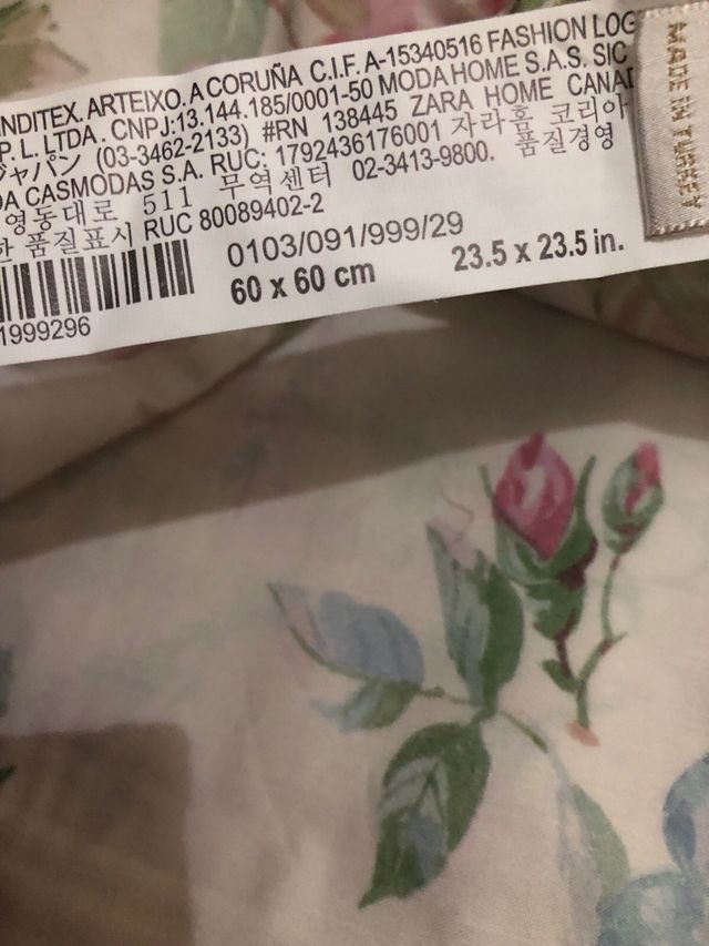 Fundas Almohada Zara Home Algodón Percale Pack 2