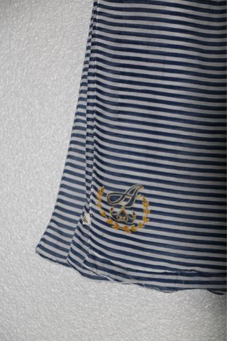 Pañuelo rayas azul y blanco