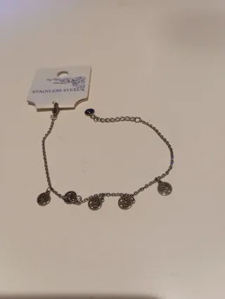 Bracciale donna acciaio con ciondoli