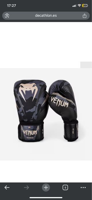 Guantes de boxeo Venum (2 usos),poco negociable