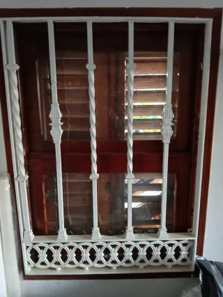Reja de ventana de hierro forjado 0'74 x 1