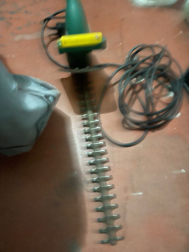 Cortasetos eléctrico verde