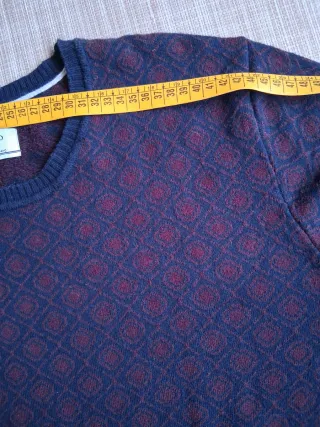 Maglione Fred Mello Blu/Rosso Taglia 3XL
