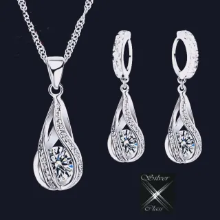 Conjunto de Plata con Circonitas