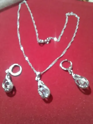 Conjunto de Plata con Circonitas