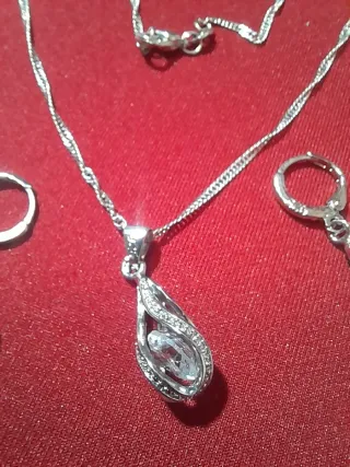 Conjunto de Plata con Circonitas