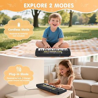 Piano Infantil Teclado 37 Teclas con Micrófono