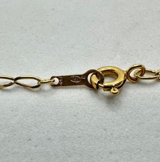 Cadena Bilbao de oro de 18k, 4.69 g, 58.5 cm.