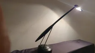 Lampada da tavolo vintage metallo e plastica