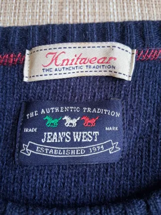 Maglione vintage Jean's West blu