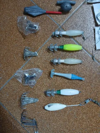 Pack Pesca: Poteras, Anzuelos y Aparejos. envio