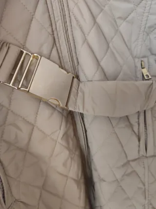 Abrigo Stradivarius Beige Mujer