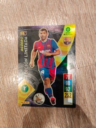 Cromo Agüero Edición Limitada Panini