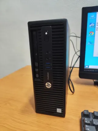 Ordenador HP Completo Negro y Plata