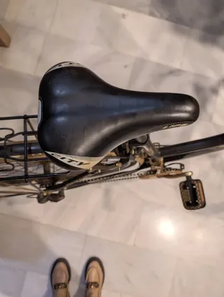 Bicicleta Paseo Elios City Life Negra/Dorada