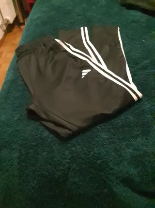 Pantalón Adidas Negro Rayas Blancas