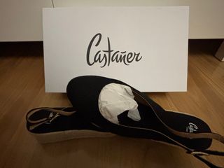 Alpargatas Castañer Talla 40 Negras Nuevas