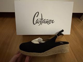 Alpargatas Castañer Talla 40 Negras Nuevas