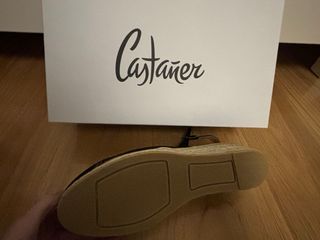 Alpargatas Castañer Talla 40 Negras Nuevas