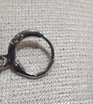 Conjunto de plata de ley con circonita verde