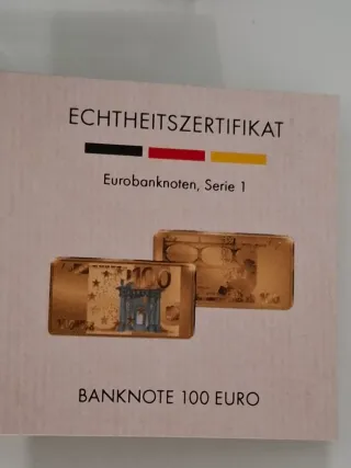 Billete 100 Euro Alemania - Gold Bar