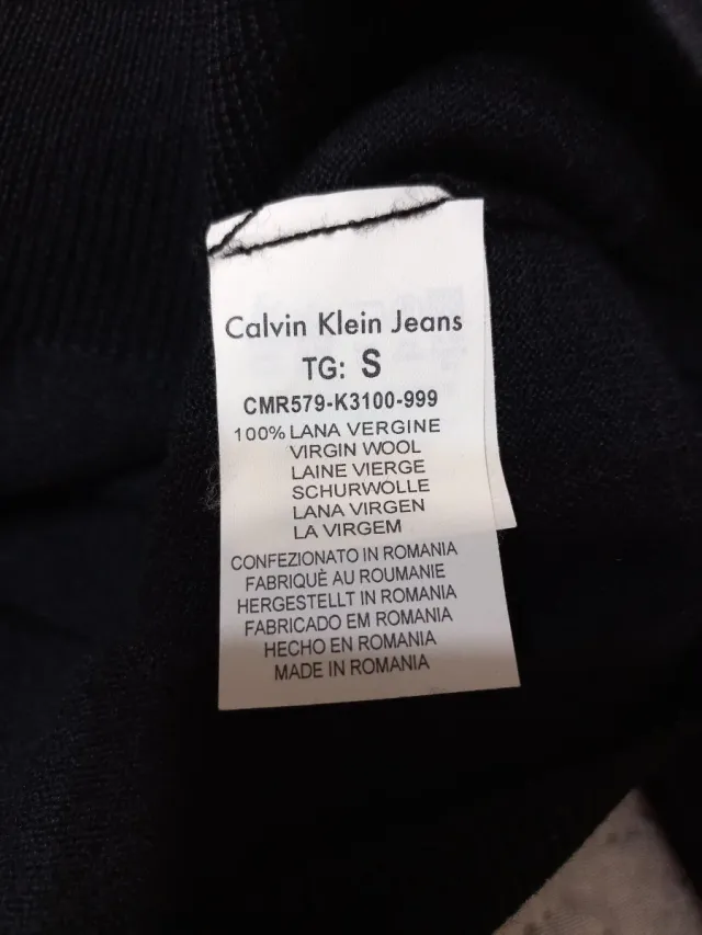 Suéter Calvin Klein Jeans Negro Talla S