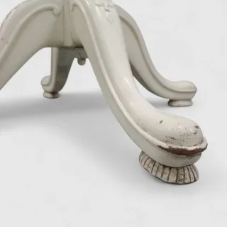 Mesa auxiliar antigua metal y madera