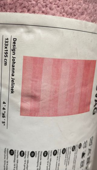 Alfombra rosa Ikea nueva