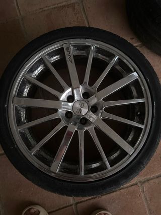 Llantas cromatizado 5x100 de 18 pulgadas