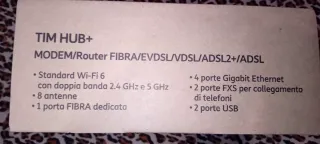Modem Fibra TIM VDSL ADSL Ottimo