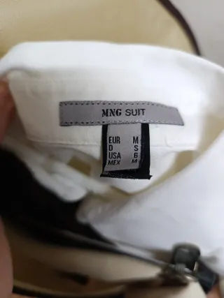 Camisa MANGO suit Blanco  Ed. Limitada Talla M