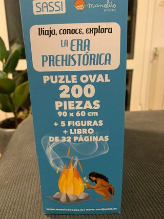 Puzzle Sassi La Era Prehistórica + Libro