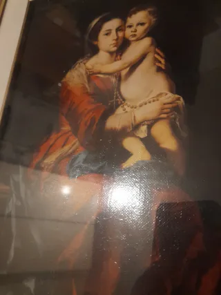 Cuadro religioso madera